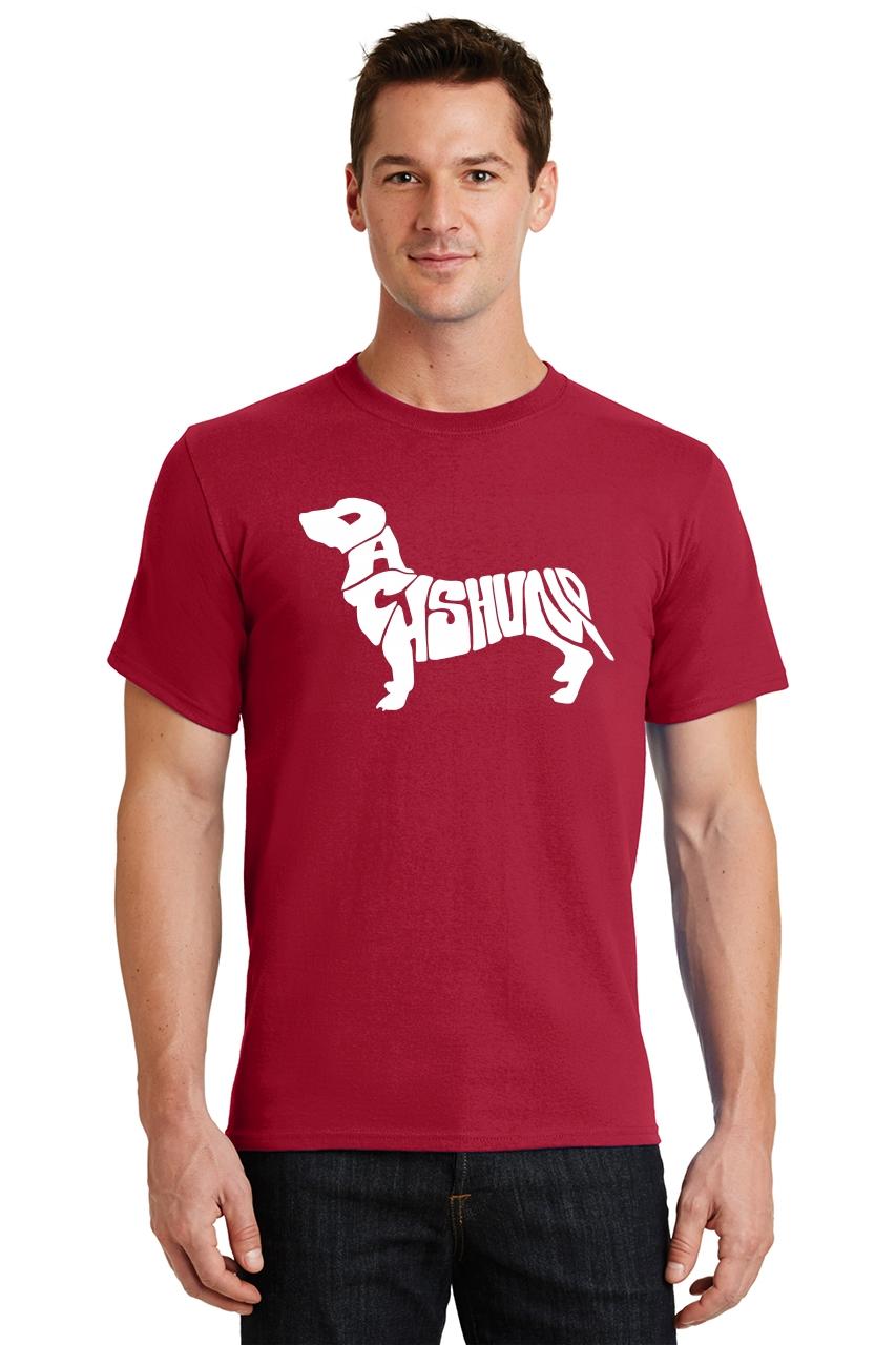 Mens Dachshund T-Shirt Dog Animal Graphic T Shirt