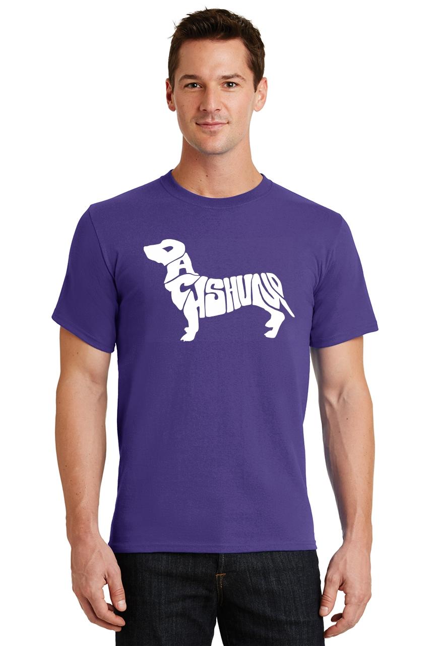 Mens Dachshund T-Shirt Dog Animal Graphic T Shirt