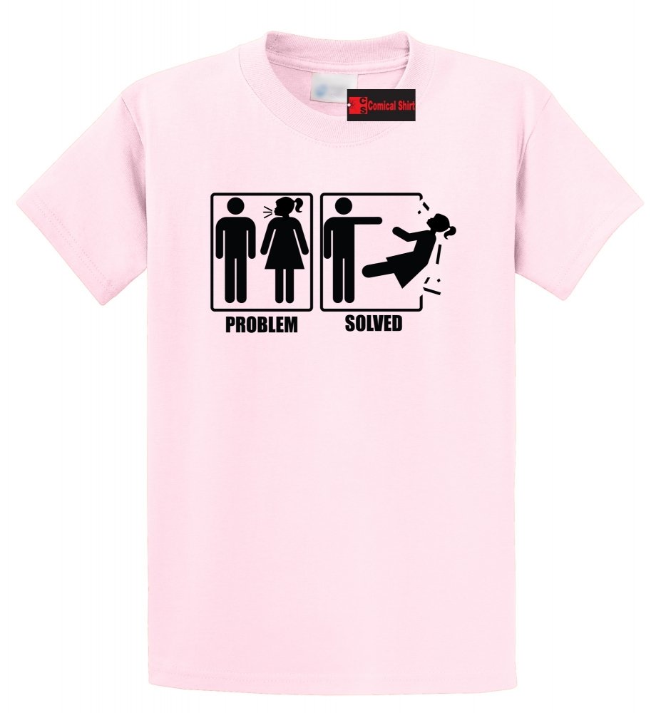 Problem Solved Wife Kicked Out Funny T Shirt Divorce Party Marriage Shirt Ebay