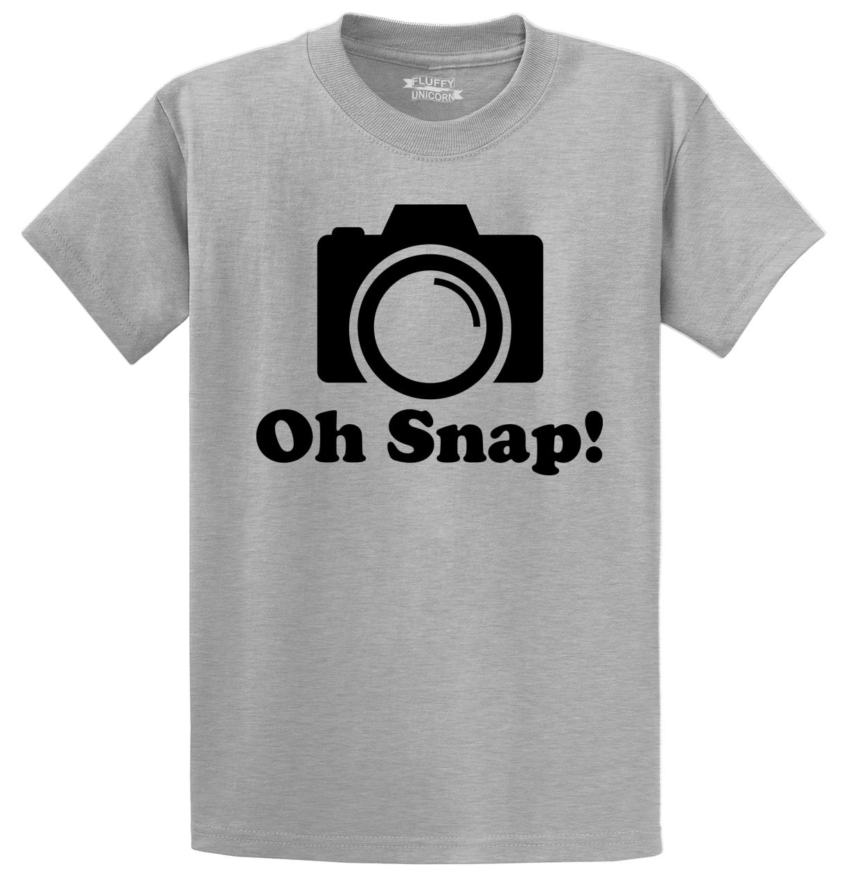 Oh Snap Gift for Photographer Funny Long Sleeve T-Shirt Novelty Present