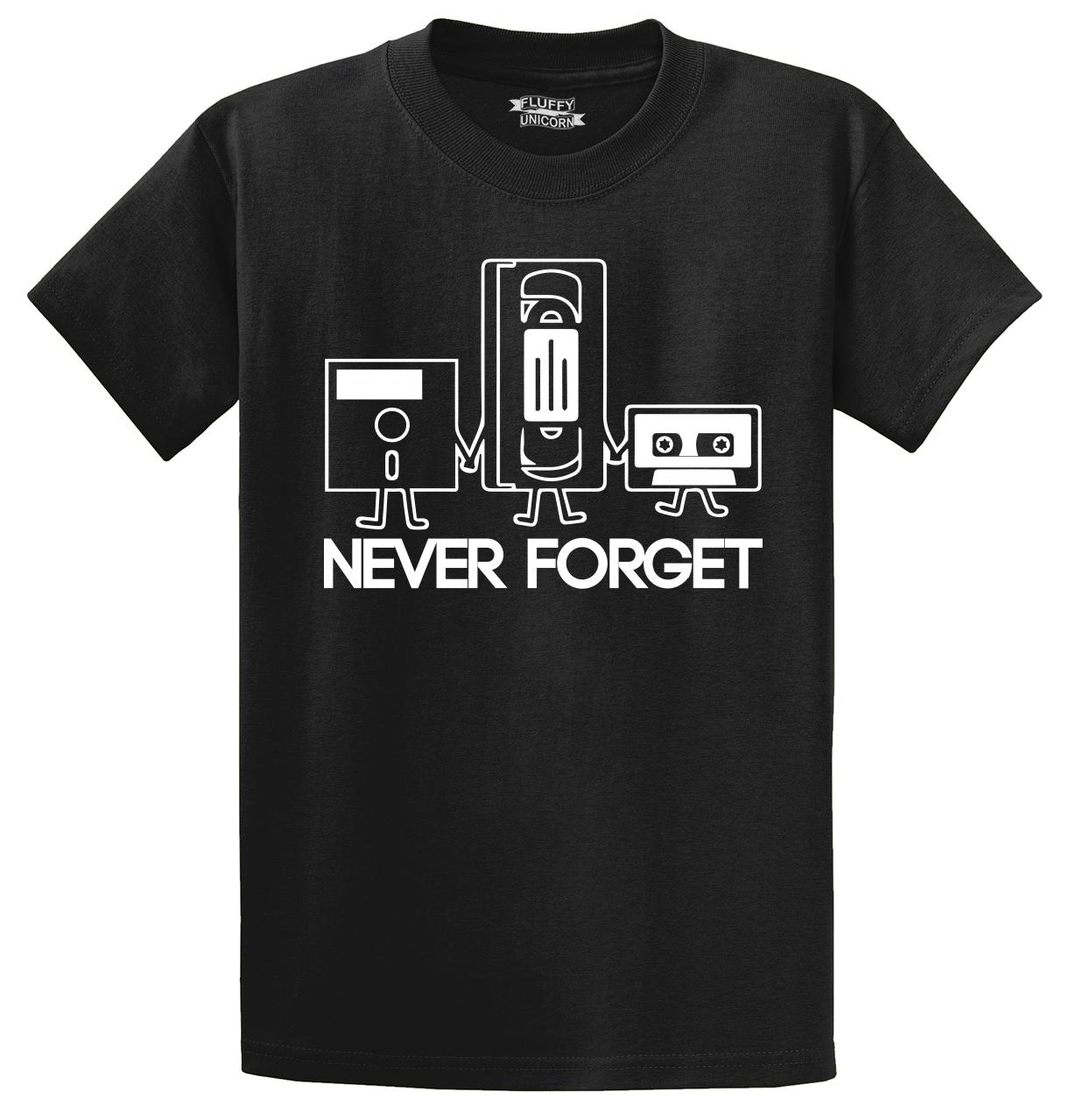 never forget vhs t shirt