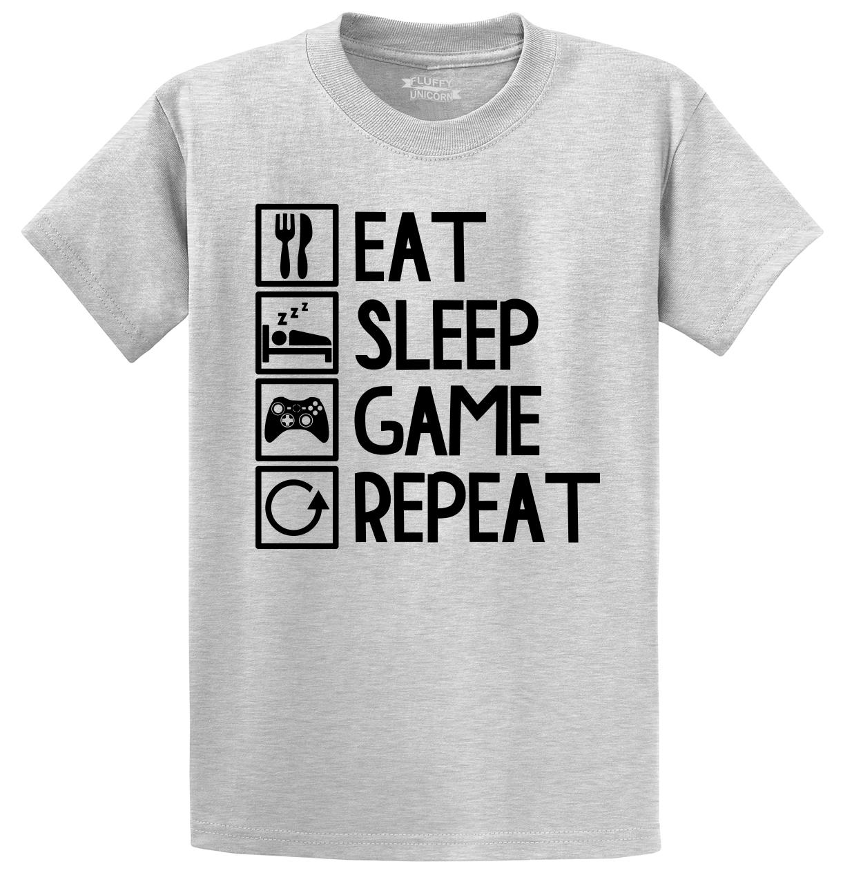 ShirtStreet Computer Game natur Turnbeutel mit Eat Sleep Mine Repeat Motiv 
