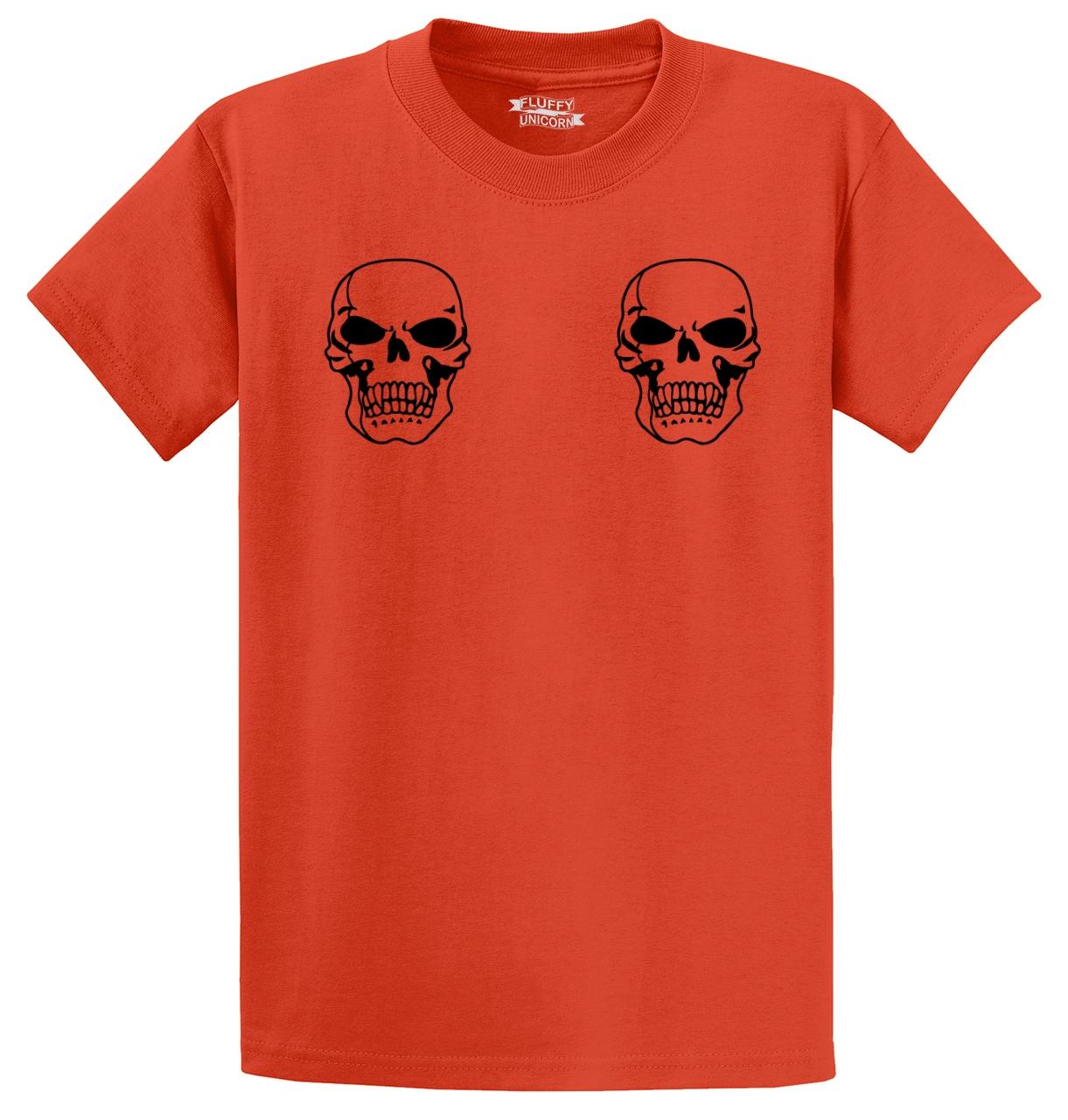 Mens Skull Boobs T-Shirt Graphic Party 