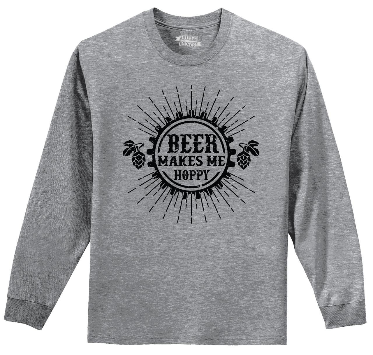 Beer Makes Me Hoppy Funny T Shirt Alcohol Brewery Beer Tee Shirt Z1 | eBay