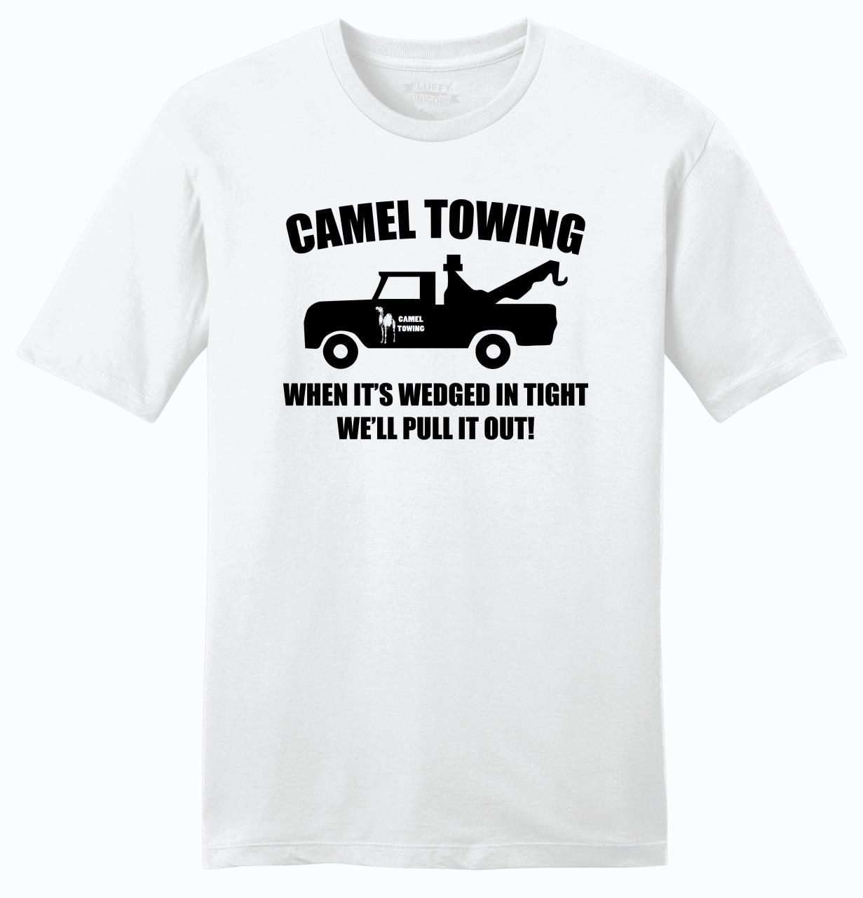 Camel Towing Funny Mens Soft Shirt Adult Humor Rude Truck Tow Sex Tee