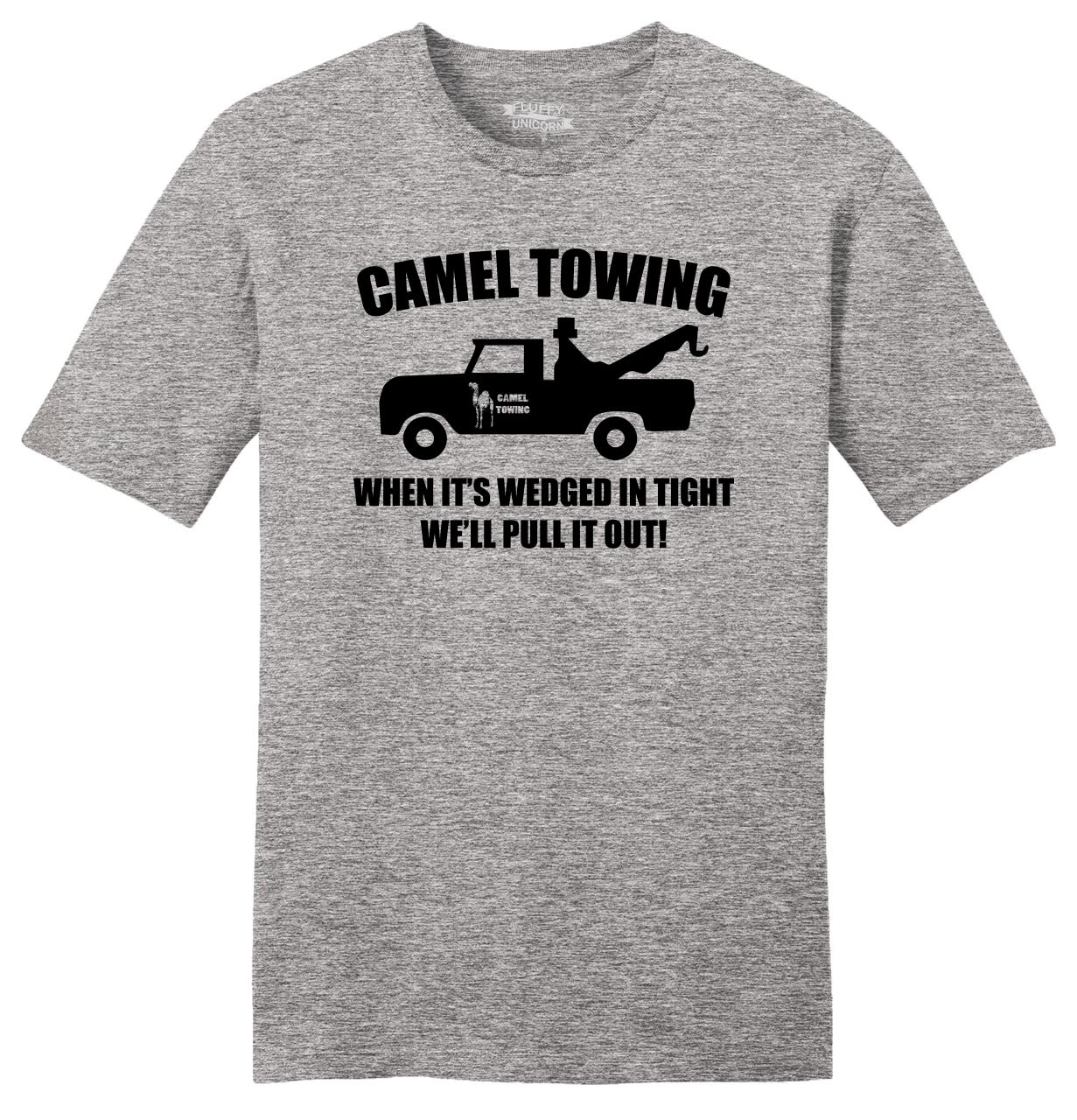 Camel Towing Funny Mens Soft Shirt Adult Humor Rude Truck Tow Sex Tee