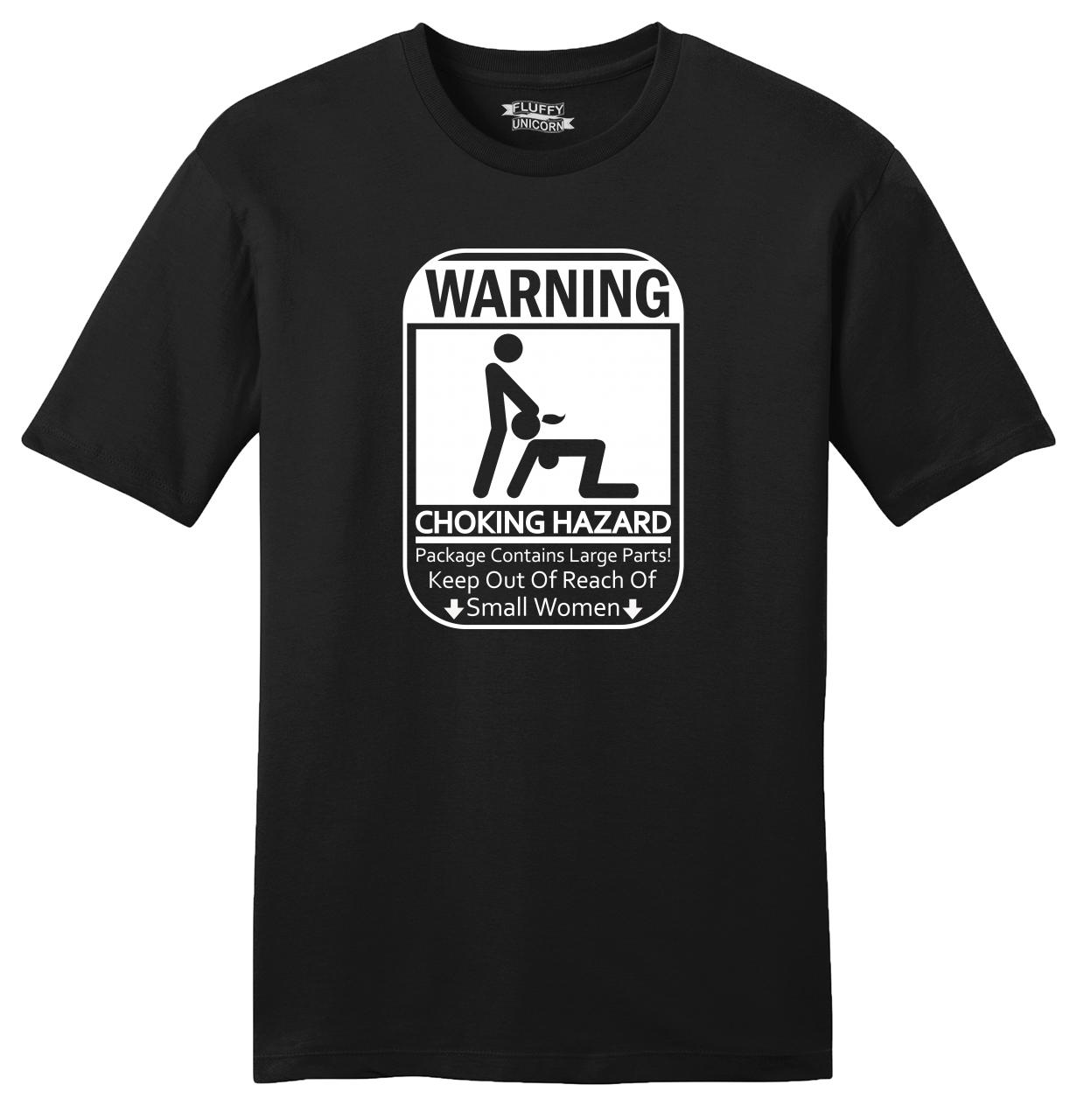 Warning Choking Hazard Funny Mens Soft T Shirt Adult Rude Humor Mean Sex Tee Z2 Ebay