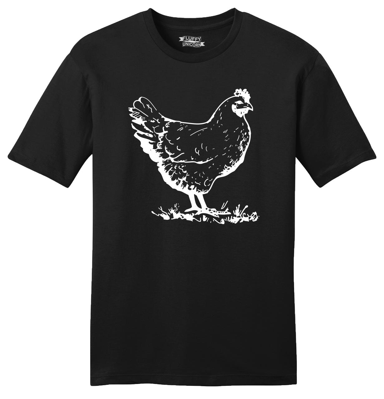 Funny Chicken Mens Soft T Shirt Cock Rooster Sexual Holiday Gift Tee Z2 ...