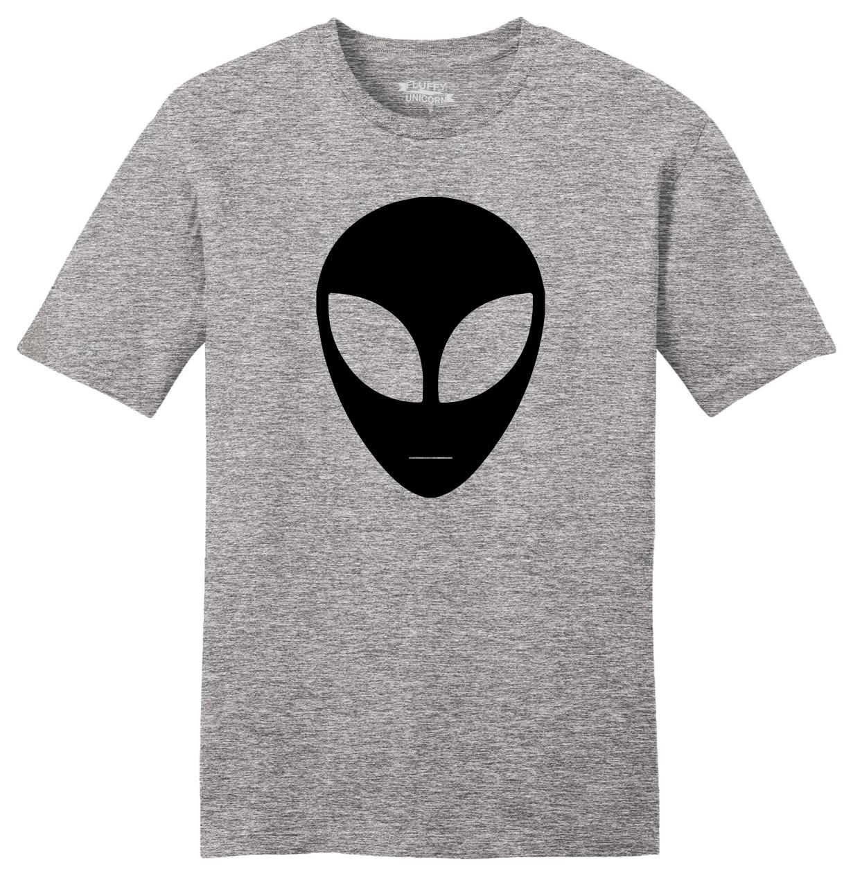 Alien Face Mens Soft T Shirt Believe UFO Nerd Gift Tee Hipster Swag ...