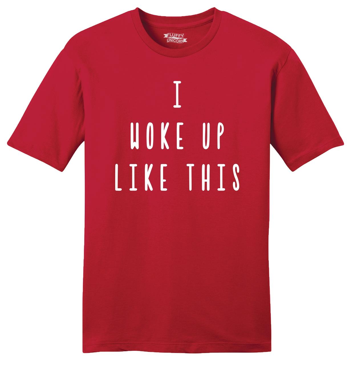I Woke Up Like This Cool Funny Hipster Swag Unisex T-Shirt Job Lot x50 