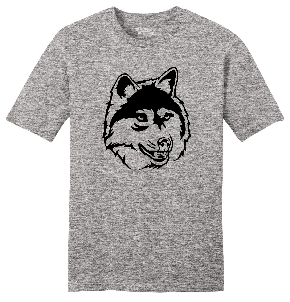 Wolf Face Mens Soft Cotton T Shirt Animal Lover Wolf Graphic Tee Z2 | eBay
