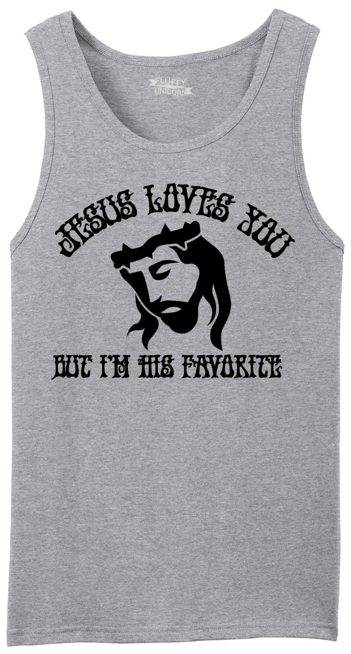 Jesús Te Ama Divertido T-Shirt-De Hombre Camiseta Top Gracioso 