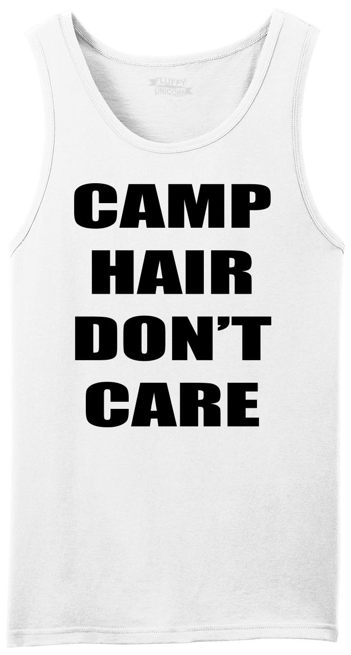 Camp Hair Dont Care Sleeveless Tanks Tops Shirts Fit Men