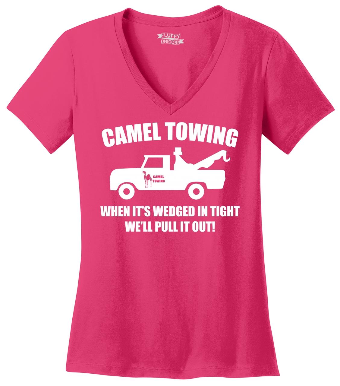 Camel Towing Funny Ladies V Neck Shirt Adult Humor Rude Free Download