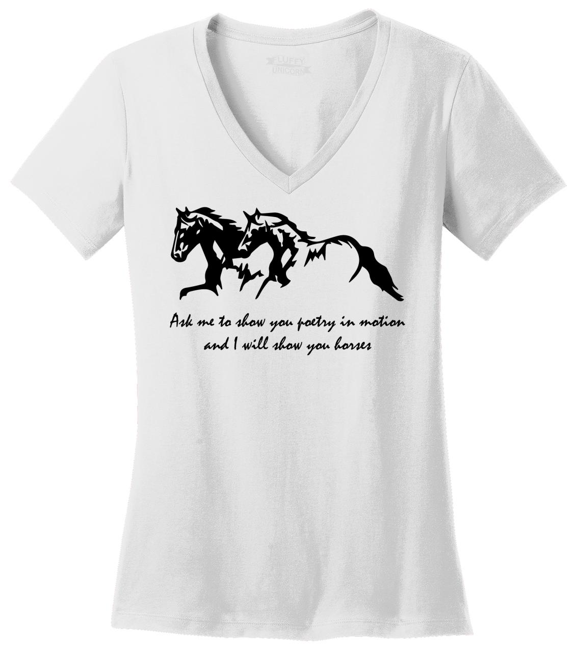 T Shirt Horse Lover Graphic Tee Z5 | eBay