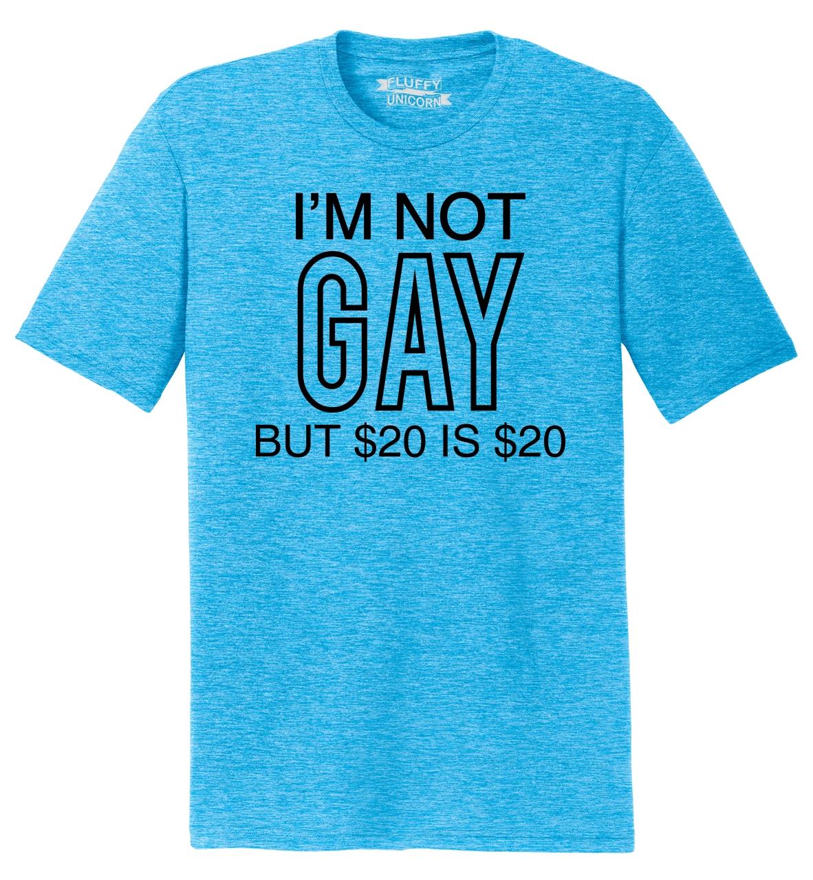 I'm not gay but $20 is $20 Funny Quote T-shirt Vest Tank Top Men Women Unisex 