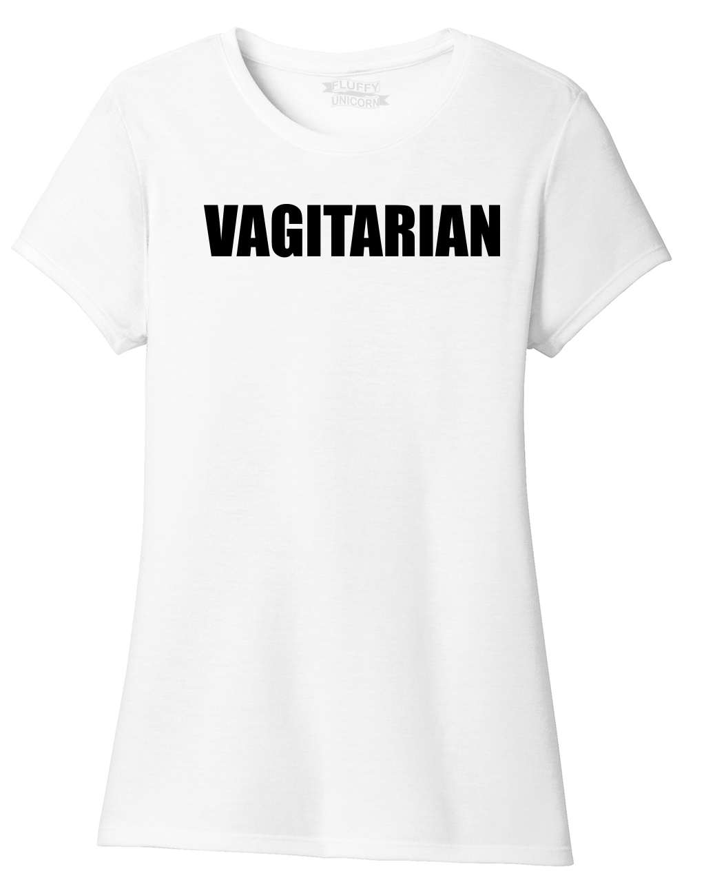 Ladies Vagitarian Rude Sexual Humor Funny Shirt Tri Blend Tee