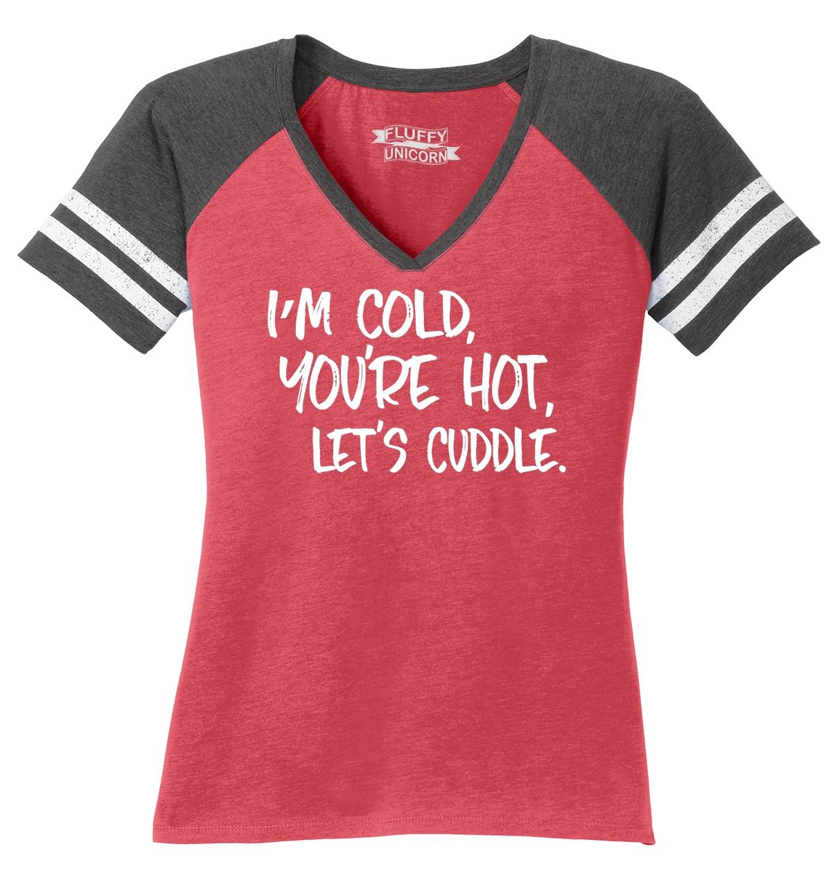 Comical Shirt Ladies The Cuddle is Real Funny Tee Valentines Tri-Blend Tank Top 
