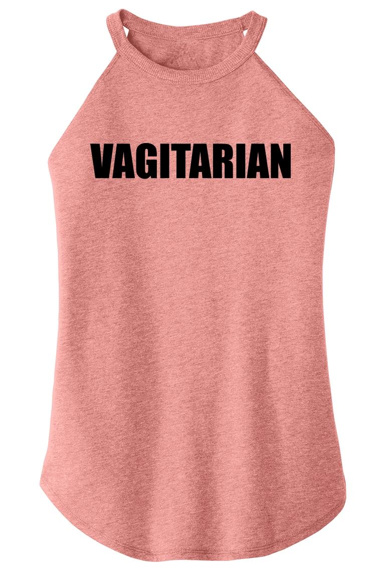 Ladies Vagitarian Rude Sexual Humor Funny Shirt Rocker Lesbian