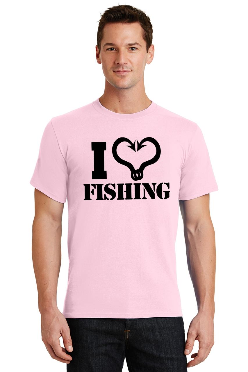 Mens I Love Fishing TShirt Country Redneck Graphic Shirt