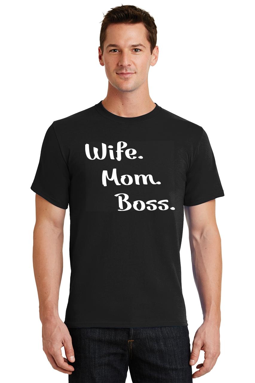 Mens Wife Mom Boss T Shirt Mothers Day Mother Wife T Shirt Ebay 0371