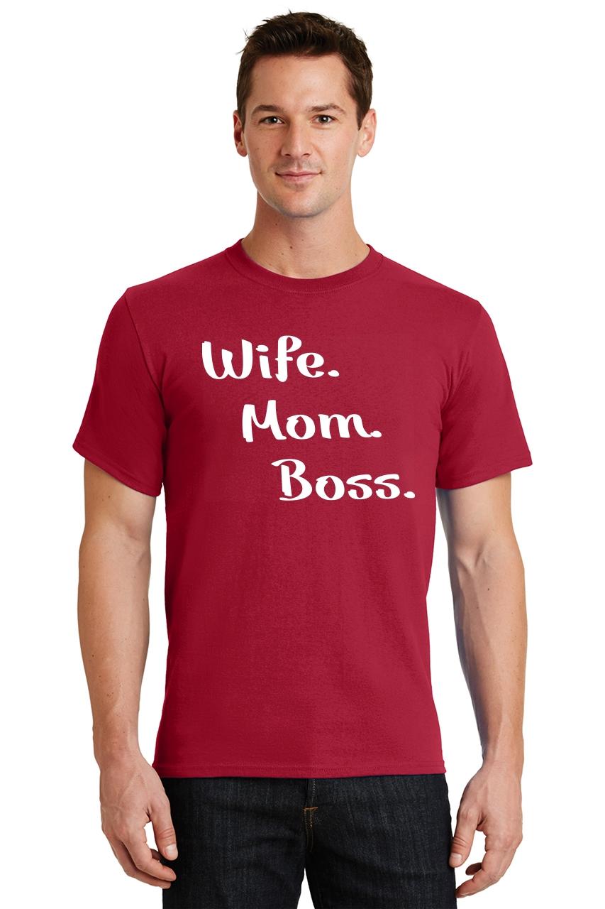 Mens Wife Mom Boss T Shirt Mothers Day Mother Wife T Shirt Ebay 