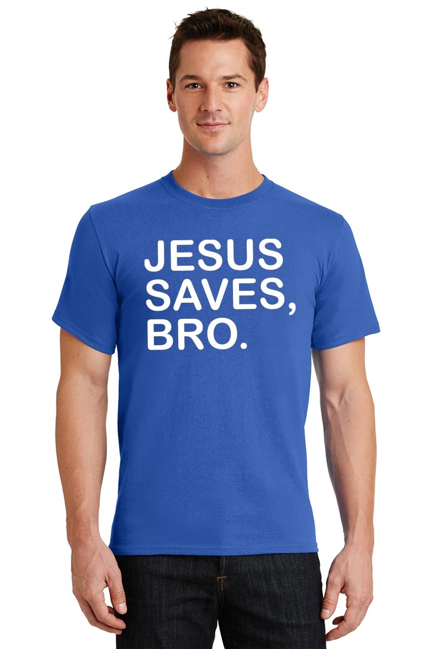Mens Jesus Saves Bro T-Shirt Religious Religion God Shirt | eBay