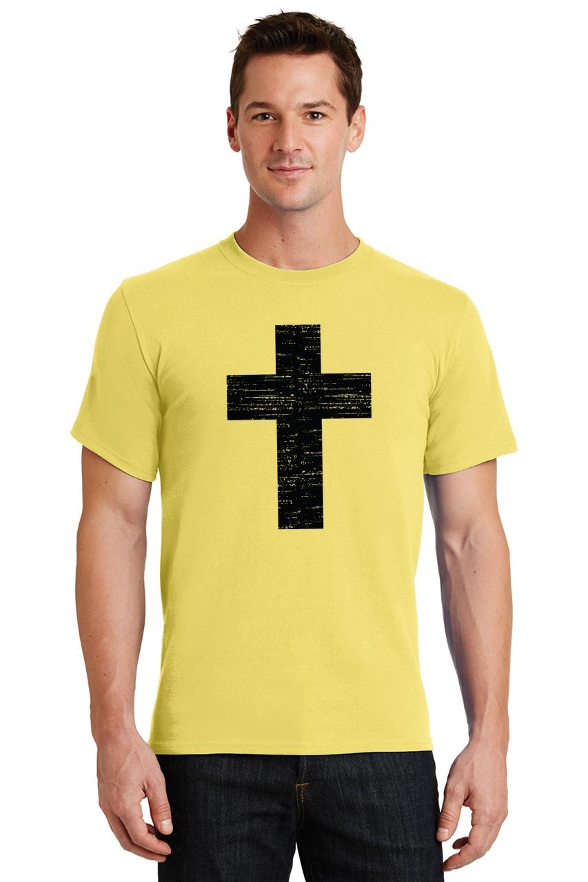 Mens Distressed Cross T-Shirt Religious Religion Christian Shirt | eBay