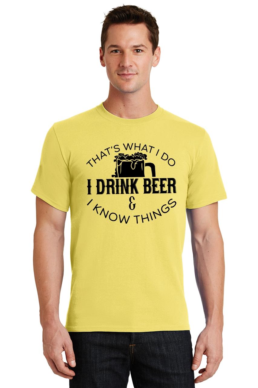 Mens I Drink And I Know Things T-Shirt Alcohol Party TV Game | eBay