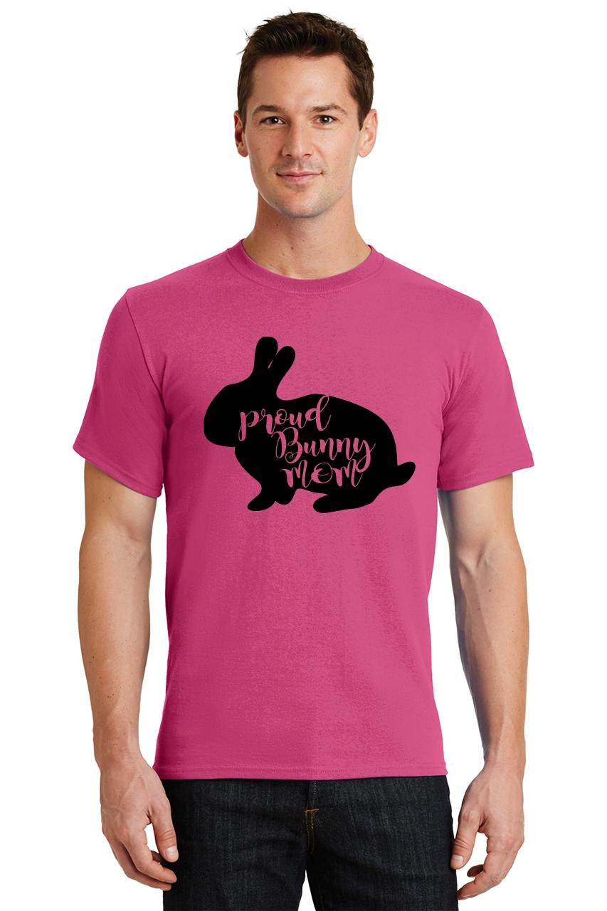 Mens Proud Bunny Mom T-Shirt Rabbit Animal Pet | eBay