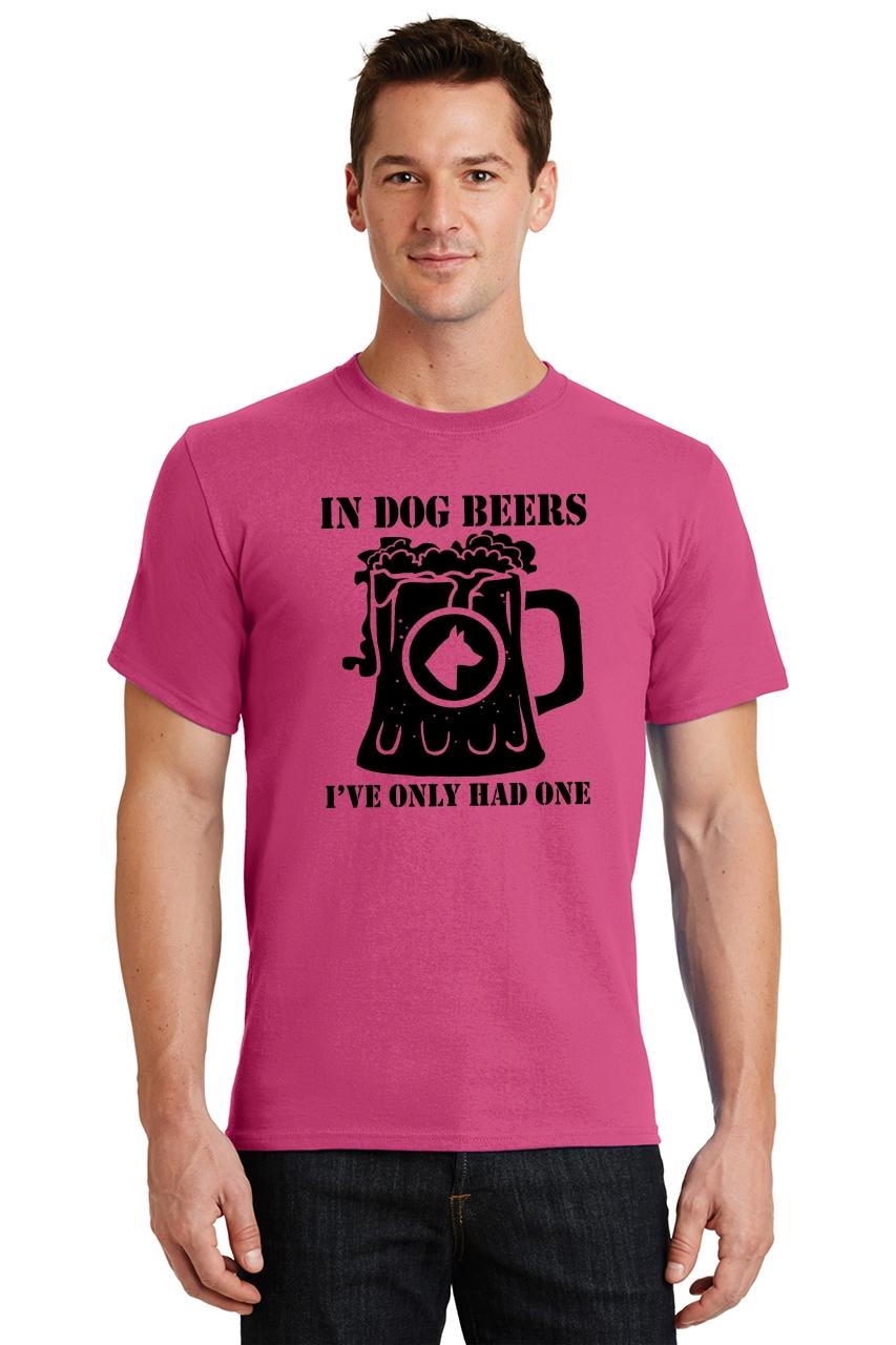 Mens In Dog Beers Only Had One T-Shirt Animal Alcohol Party | eBay