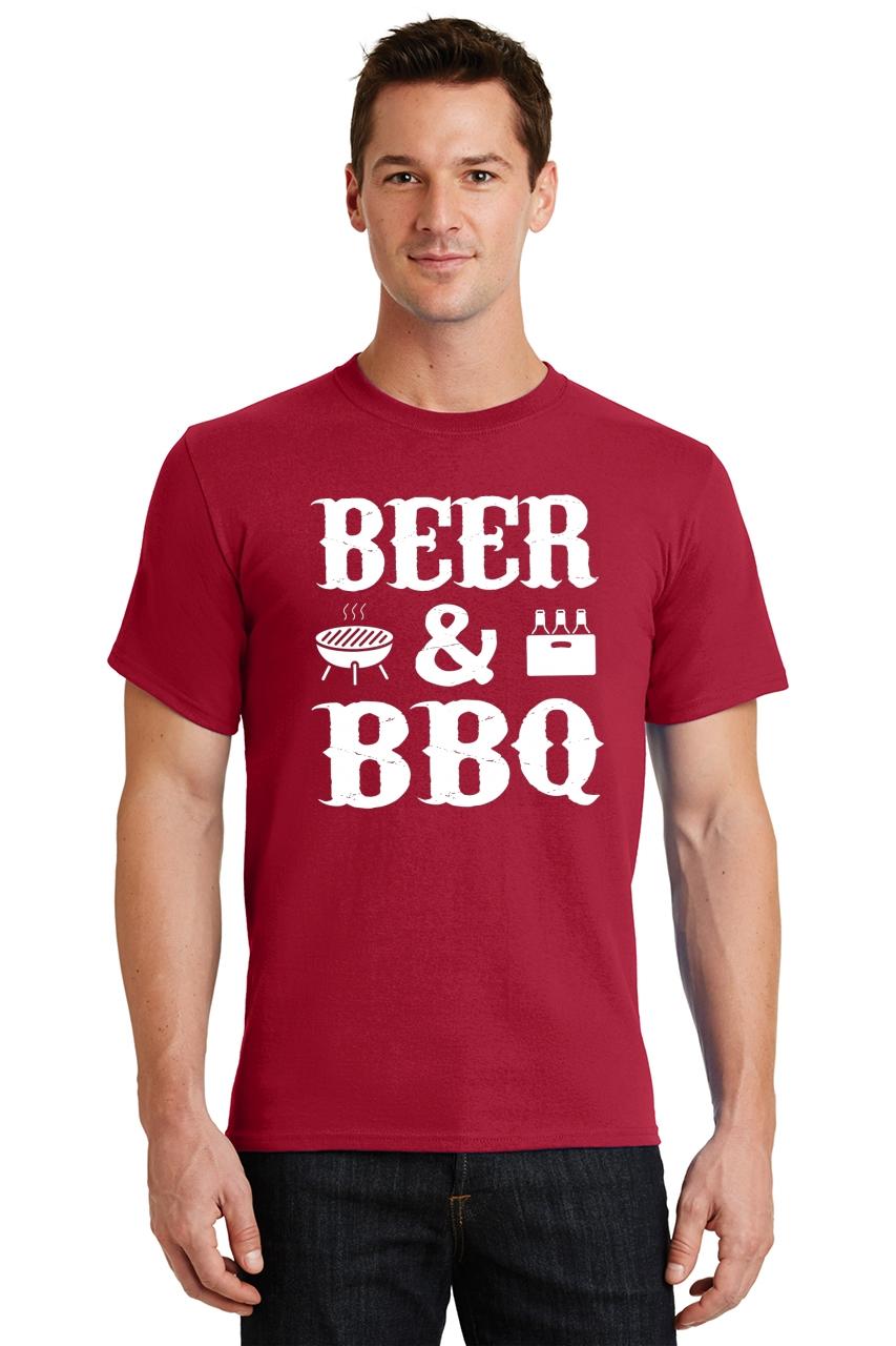 Mens Beer and BBQ T-Shirt Alcohol Party July 4th | eBay