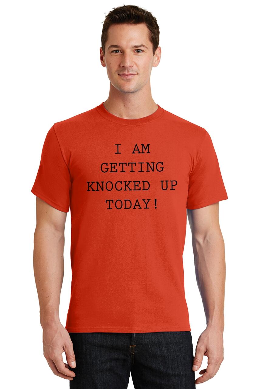 Mens I Am Getting Knocked Up Today! T-Shirt Ivf Lgbt Husband Wife | eBay