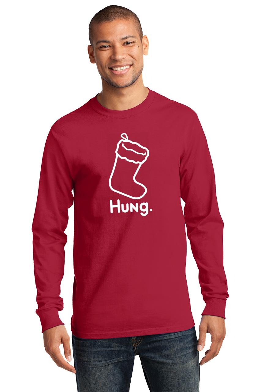 Mens Hung Ls Tee Christmas Xmas Santa Sex Christmas Humor Shirt Ebay 9799