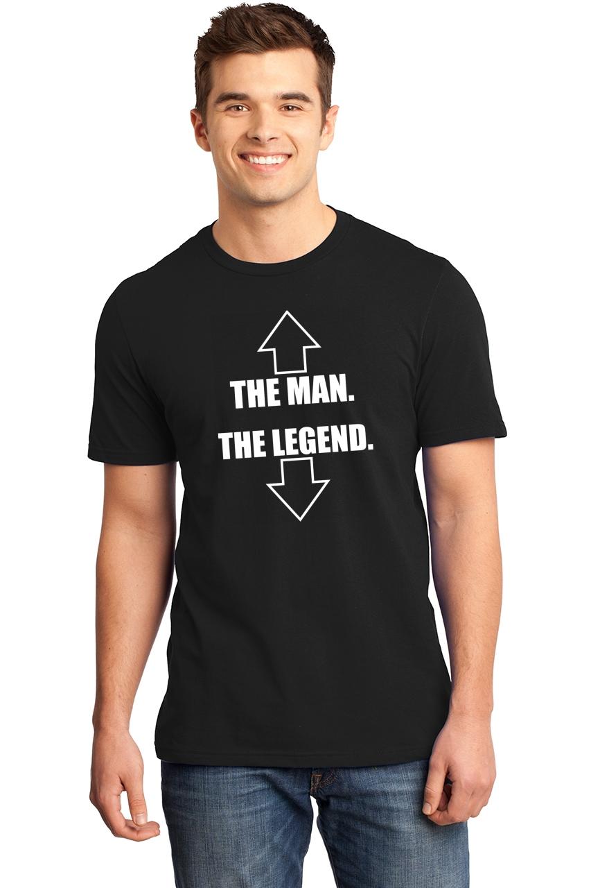 Mens The Man The Legend Funny Sexual Shirt Soft Tee Funny Inappropriate ...