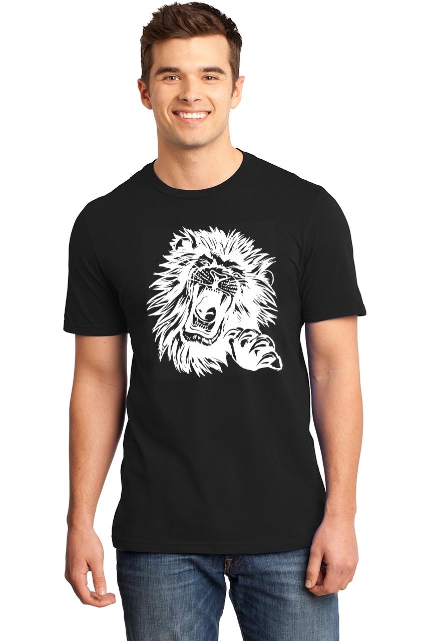 Mens Lion Face Soft Tee Animal Graphic Tee Shirt | eBay