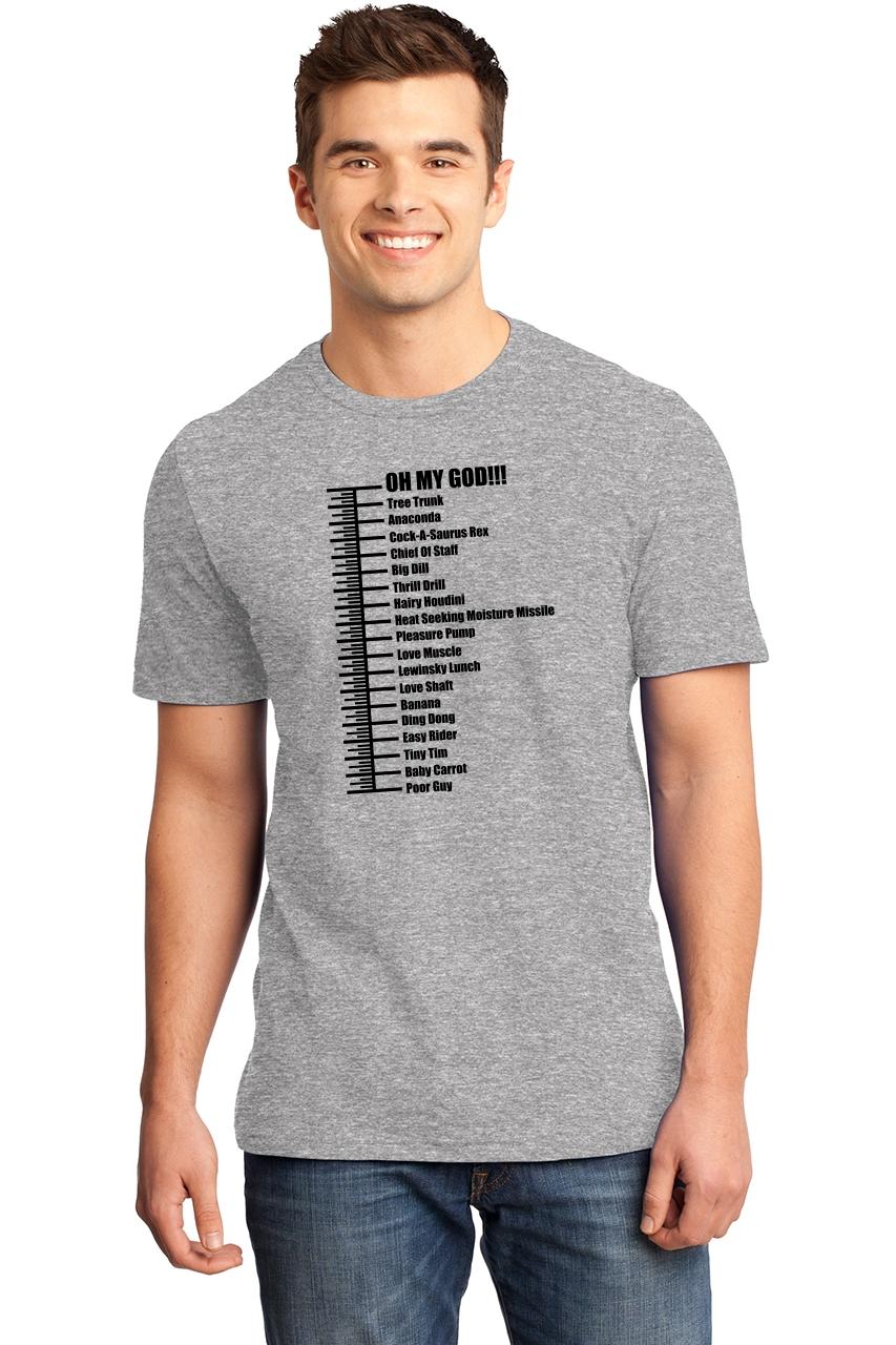 Mens Penis Ruler Soft Tee Sex Party Rude Adult Sexual Humor Shirt Ebay