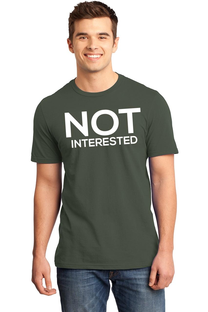 not interested shirt