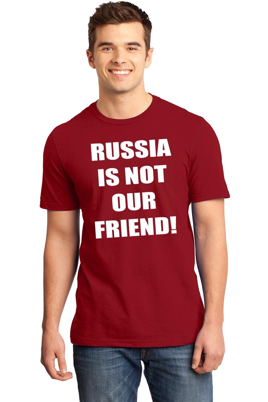 Mens Russia Is Not Our Friend Soft Tee Politics Anti Trump Rally Shirt ...