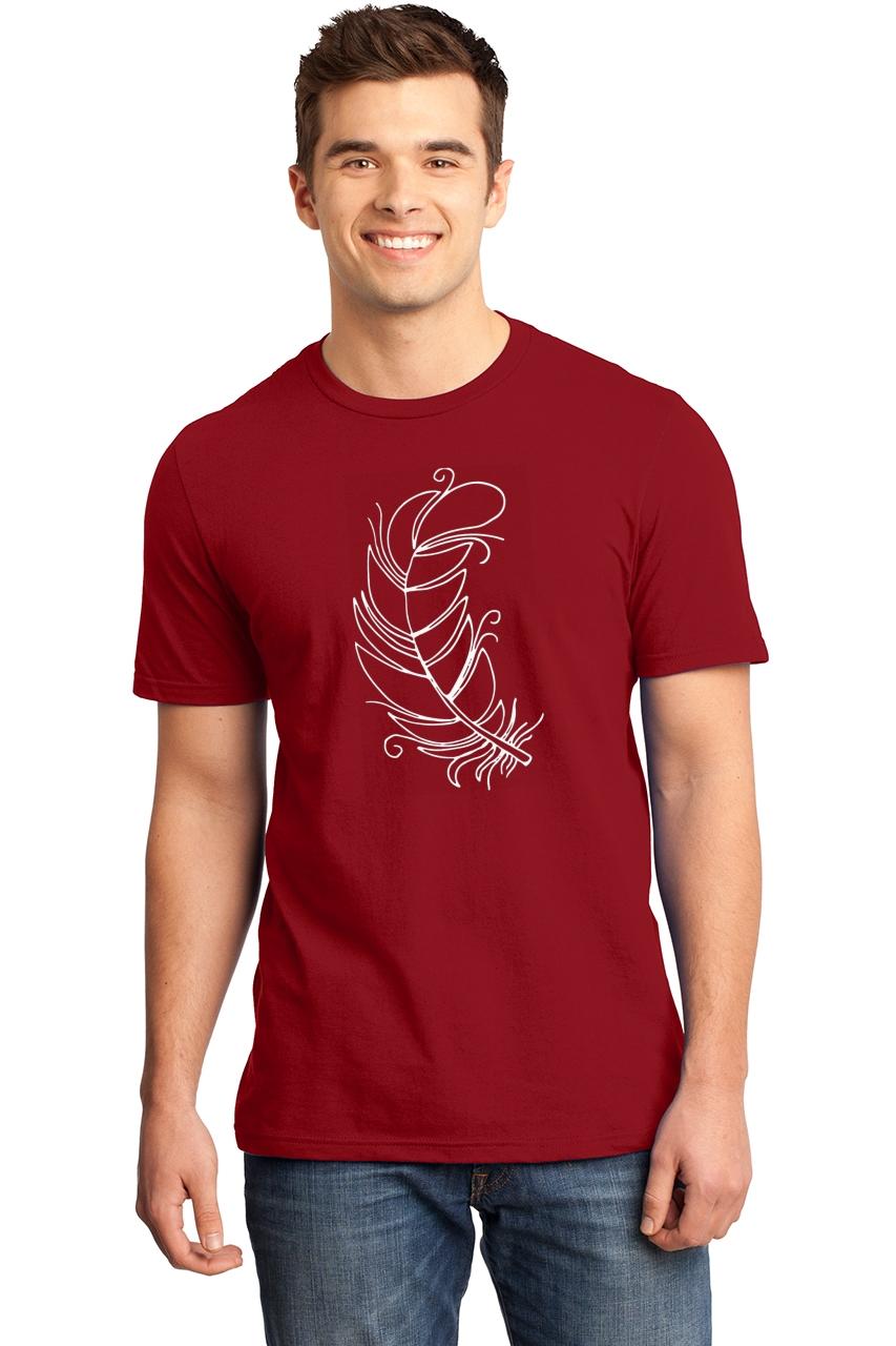 Mens Feather Graphic Soft Tee Shirt | eBay