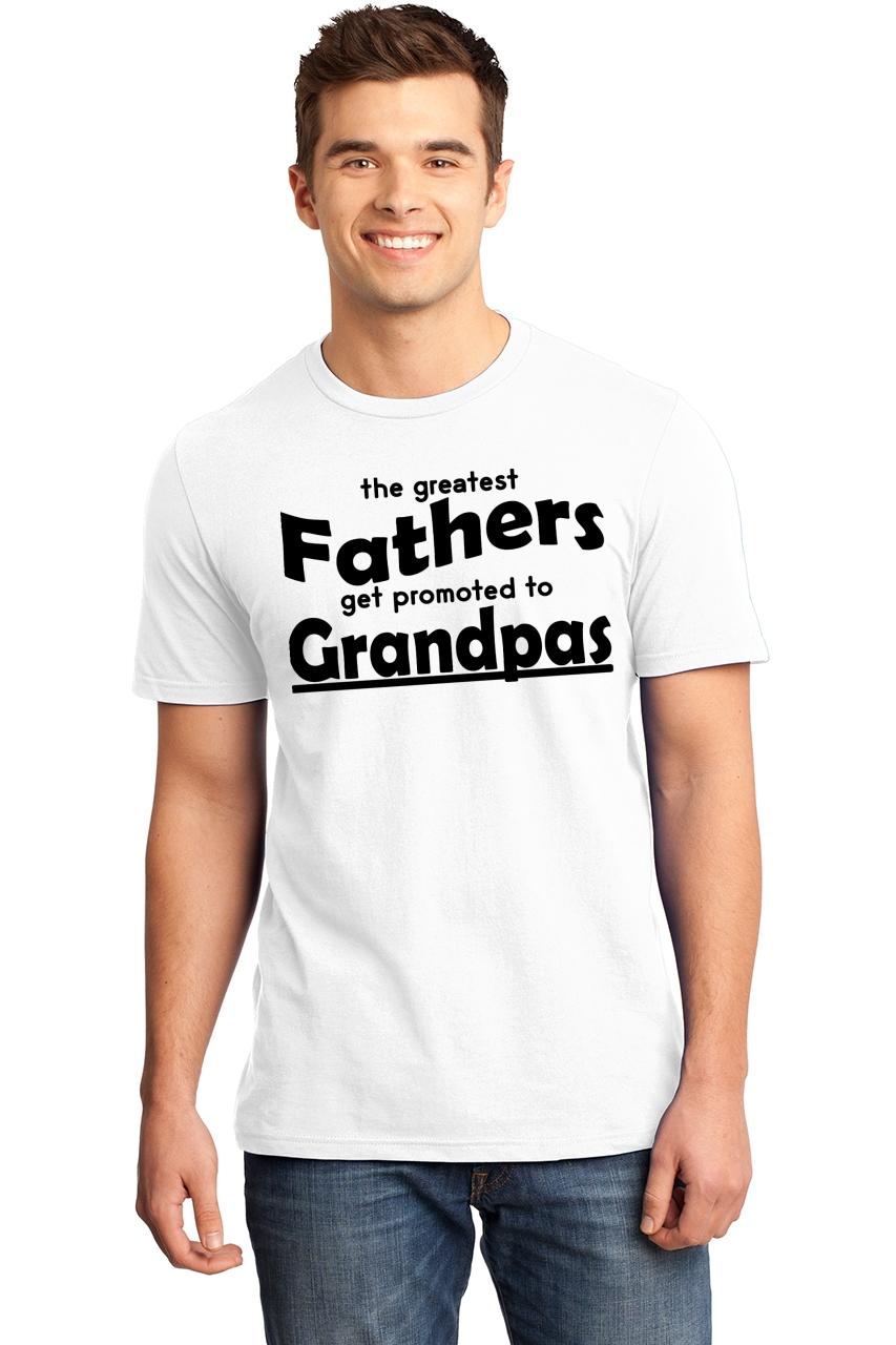 Download Mens Greatest Father Promoted To Grandpa Soft Tee Dad ...