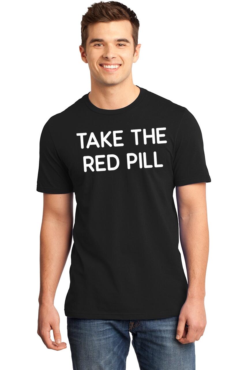 Mens Take The Red Pill Soft Tee Blue Movie | eBay