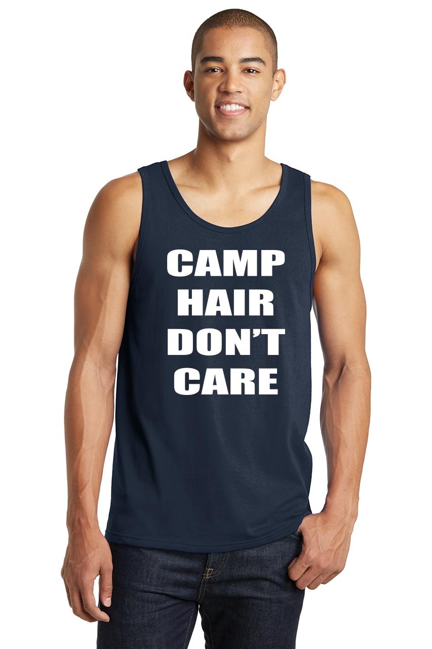 Camp Hair Dont Care Sleeveless Tanks Tops Shirts Fit Men