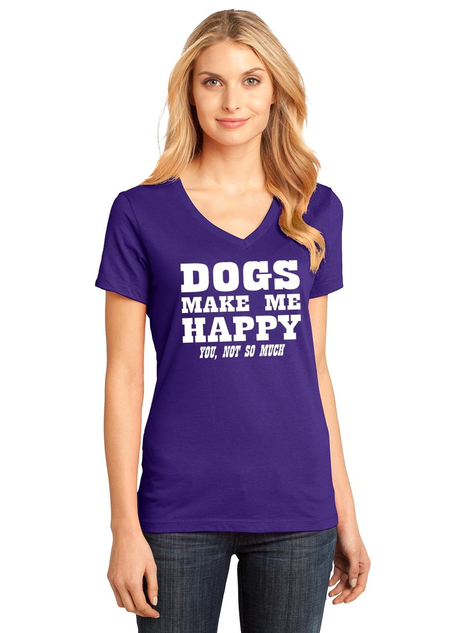 dogs make me happy shirt