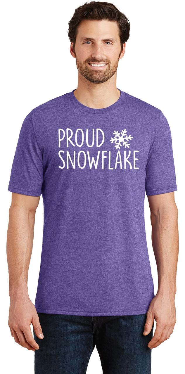 Mens Proud Snowflake Tri-Blend Tee Liberal Political Trump Democrat | eBay