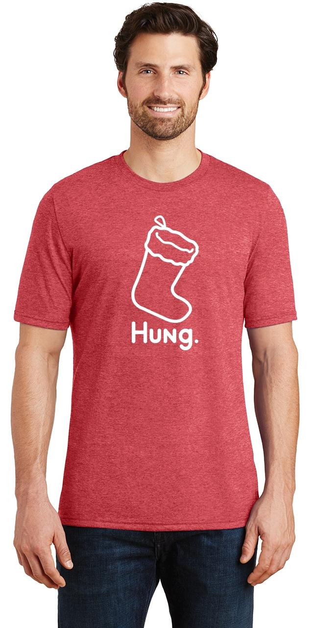 well hung xmas shirt