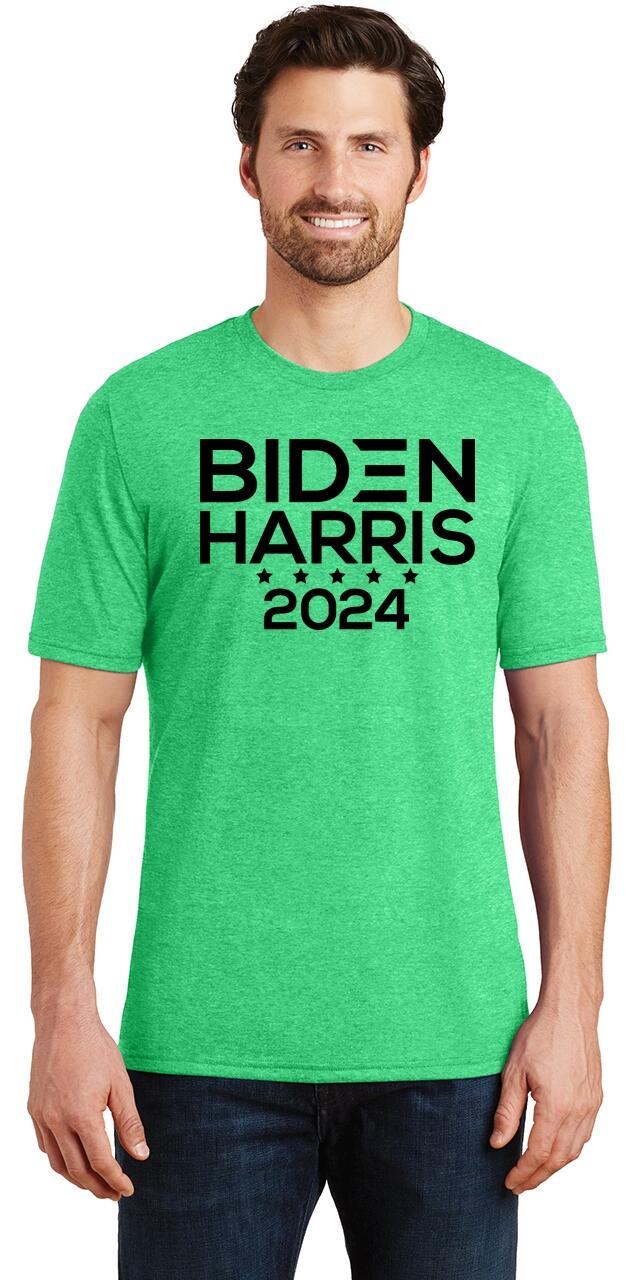 Mens Biden Harris 2024 TriBlend Tee Kamala Elections Politics Rally eBay