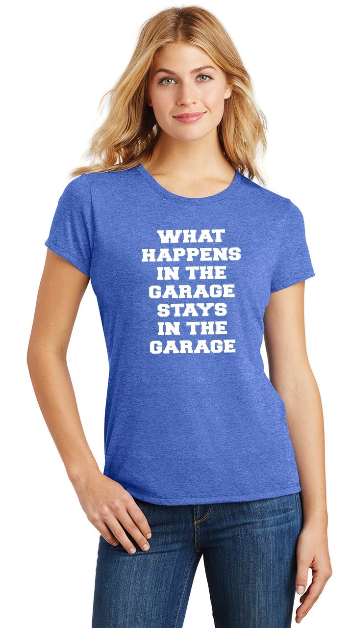 What Happens In The Garage Stays T-Shirt Tee TShirt Rude Funny Car Mechanic Van What Happens In The Garage Stays T-Shirt Tee TShirt Rude Funny Car Mechanic Van