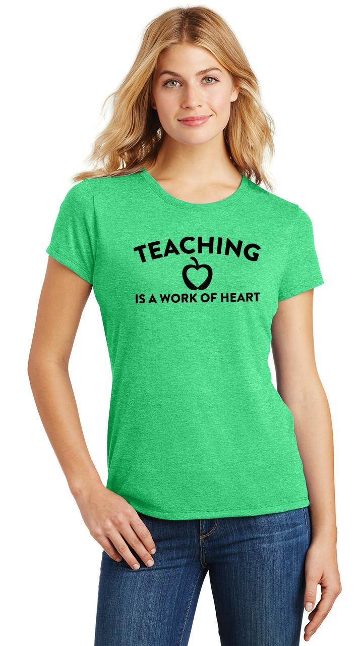 teaching is heart work shirt